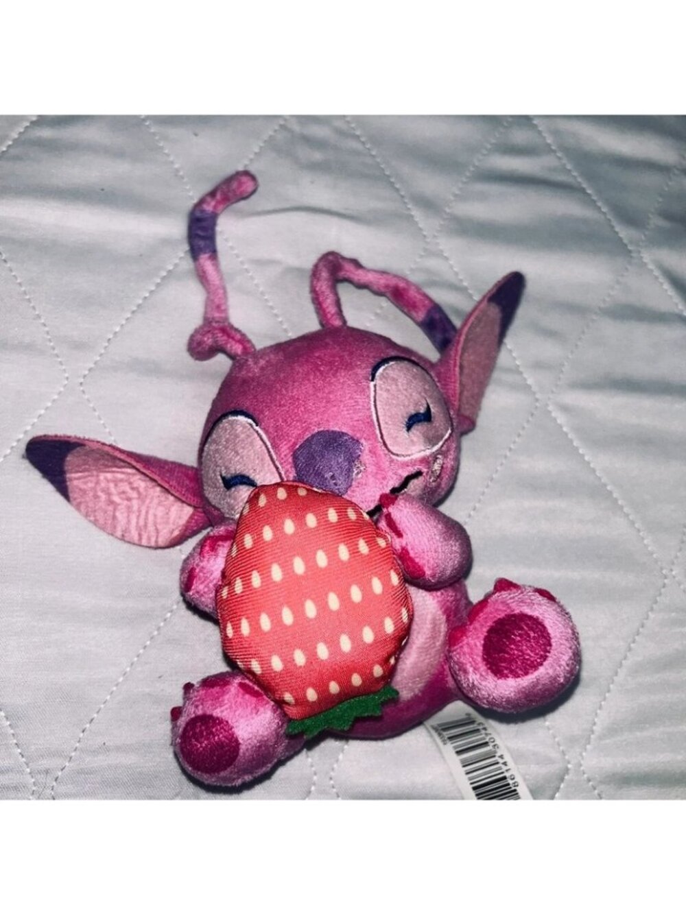 Disney Just Play Lilo & Stitch Feed Me Angel 7" Plush Pink Strawberry 624